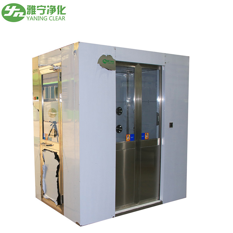 Clean Room Hospital Air Shower Electronic Interlock Stainless Steel 304