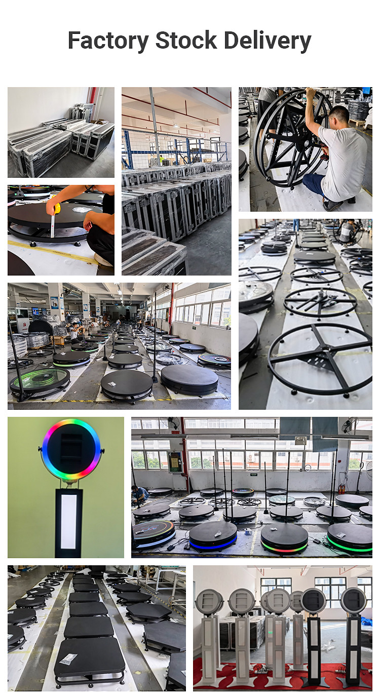 Automatic 360 Photo Booth Machine Spinning Selfie Booth For Rental Business