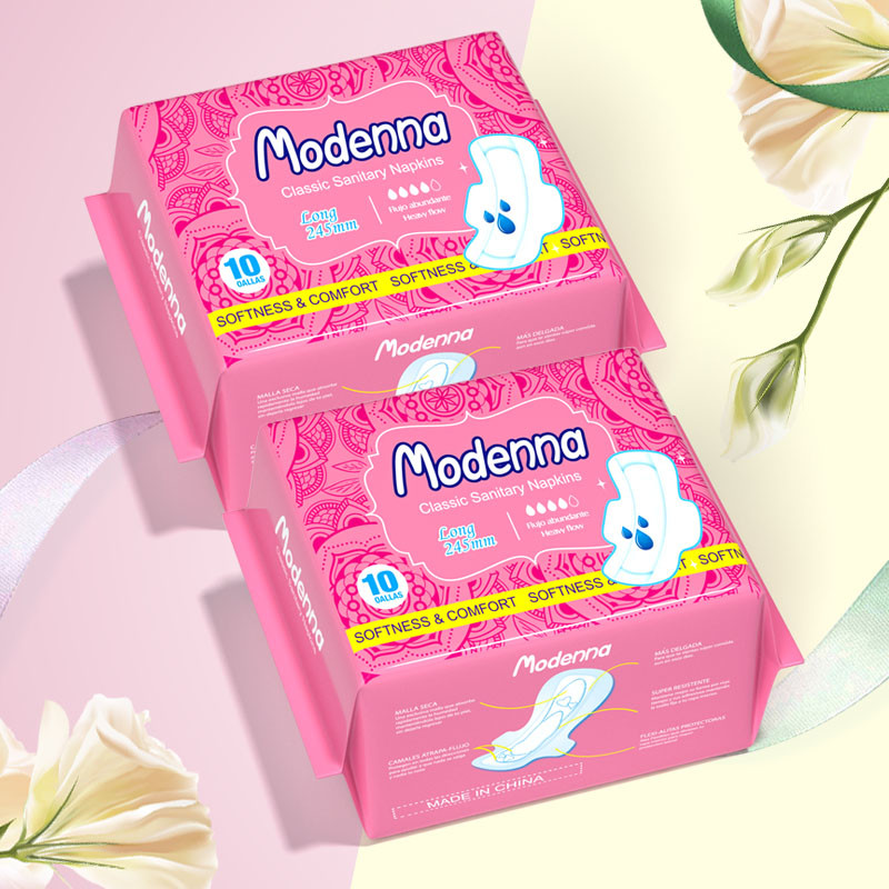 Disposable Feminine Hygiene Products Cotton Comfortable Sanitary Pads ISO9001