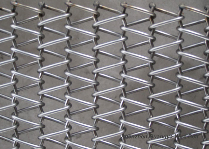 JIS Wire Mesh 35*50mm Spiral Conveyor Belt For Food Transportation
