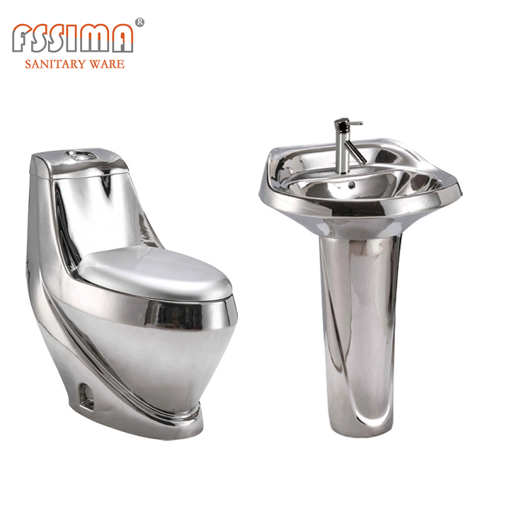 1 Piece Conjoined Toilet Gravity Flush System P And S Trap Wc