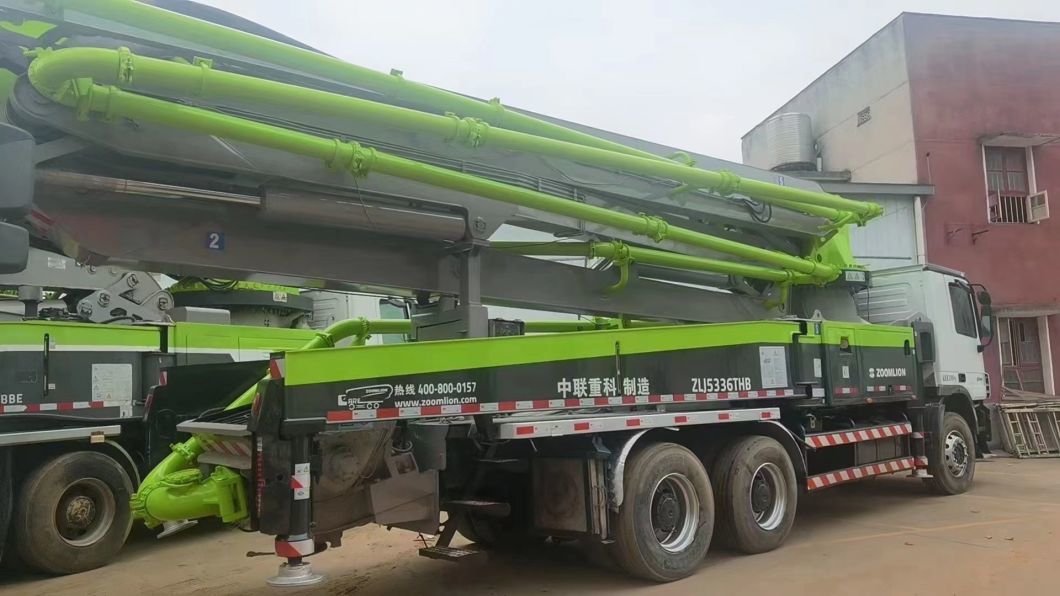Good Condition Zoomlion 47m Used Concrete Pump with Benz Chassis Construction Machinery