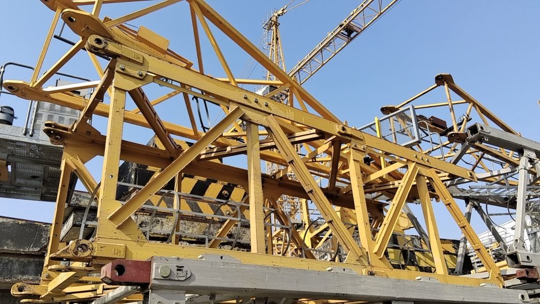 Zoomlion Used Tower Crane (7020-12) Flat Head Tower for Sale
