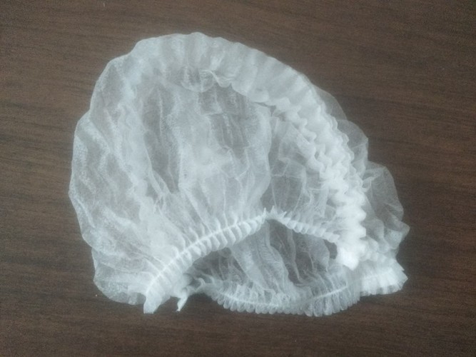 White Hair Net Unisex Breathable Disposable Head Cover