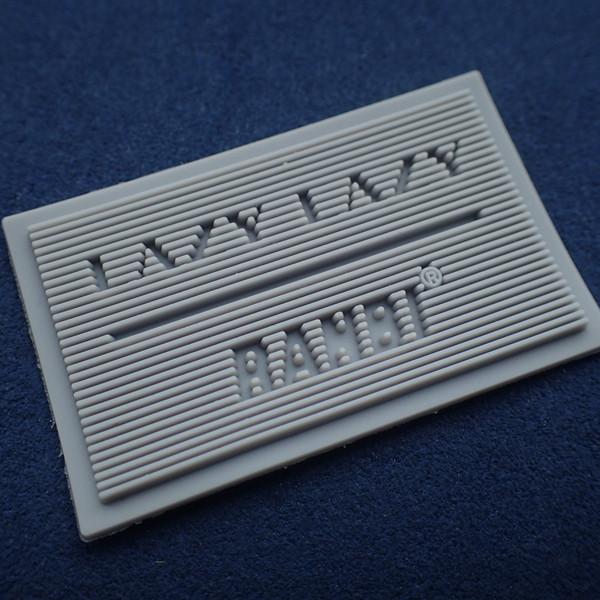 Quality Heat Transfer Embossed OEKO Custom Rubber Labels for sale