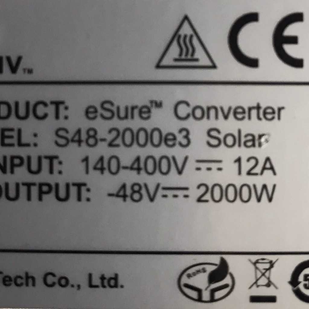 Vertiv S48-2000e3 48V 2000W MPPT Solar Converter 1S482000E3