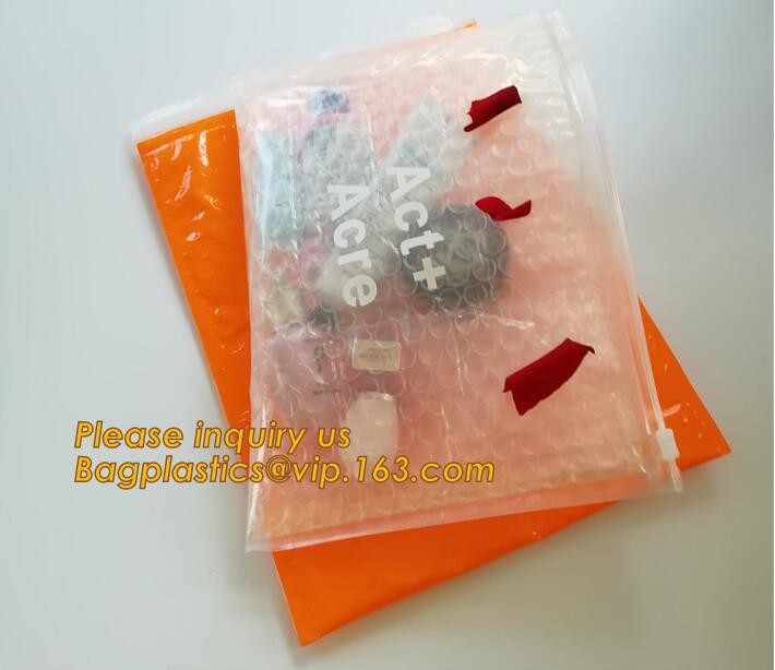 air mail metallic holographi rose gold bubble padded mailer / Zip lockkk bubble bag/ slider bubble bag,Holographic Factory