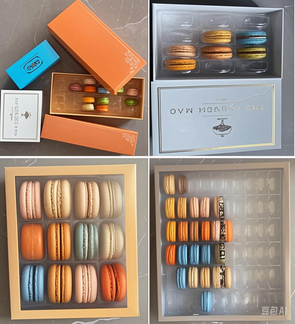 Customize Plastic Macaron Packaging With PET Inner Tray