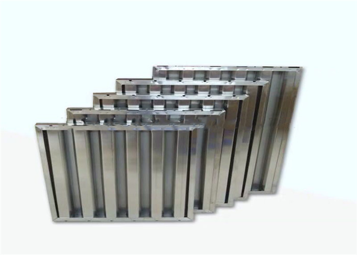 Durable Stainless Steel Baffle Filters For Commercial Hoods High Fume Removal Rate