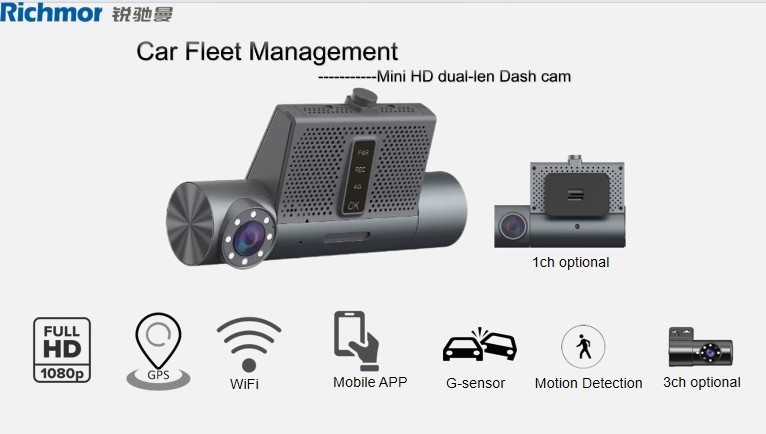Car Dash Cam Digital Video Recorder Sd Storage With Night Vision Function For Vehicle