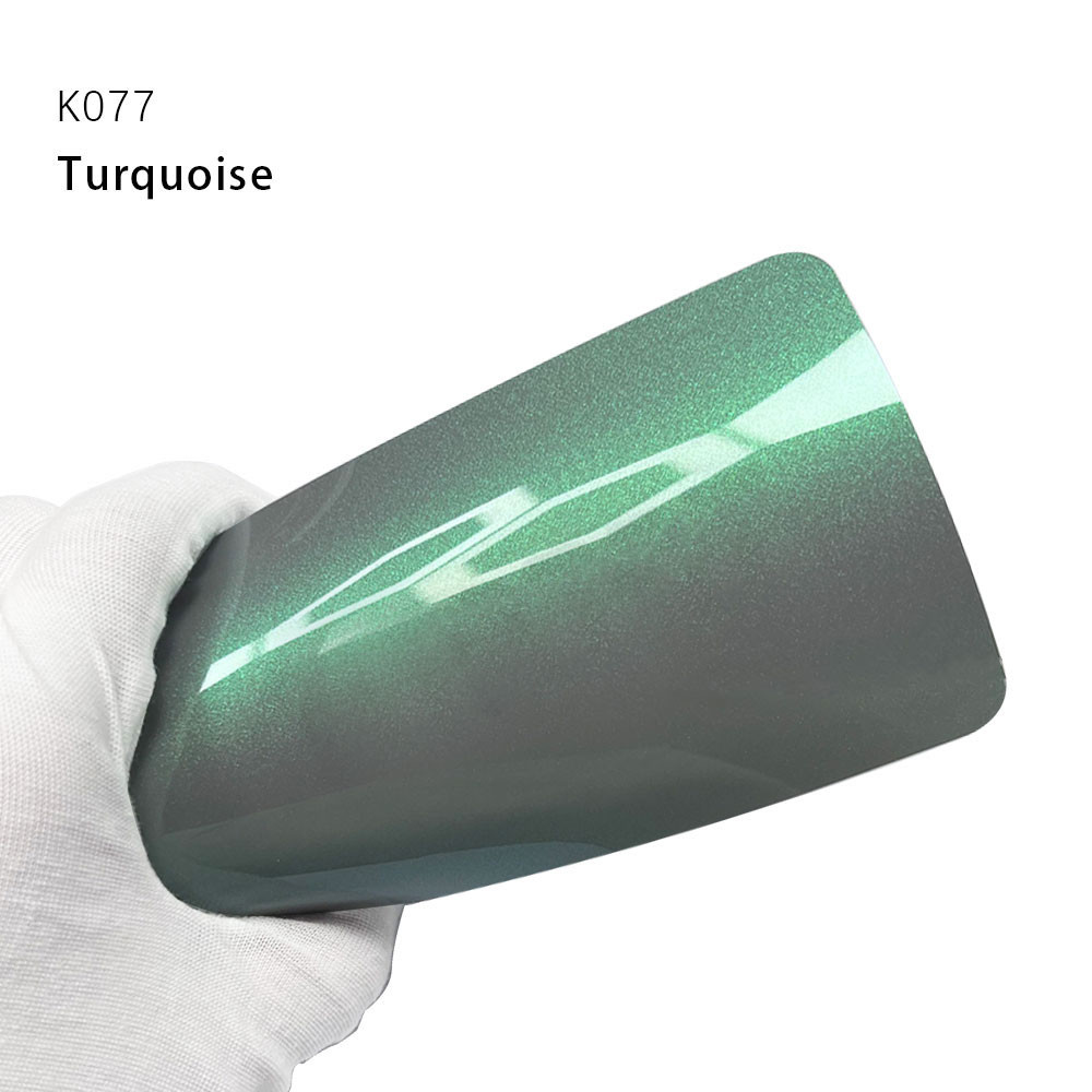 K077 Turquoise TPU Glitter Diamond Color PPF Self Healing Vinyl Car Wrap