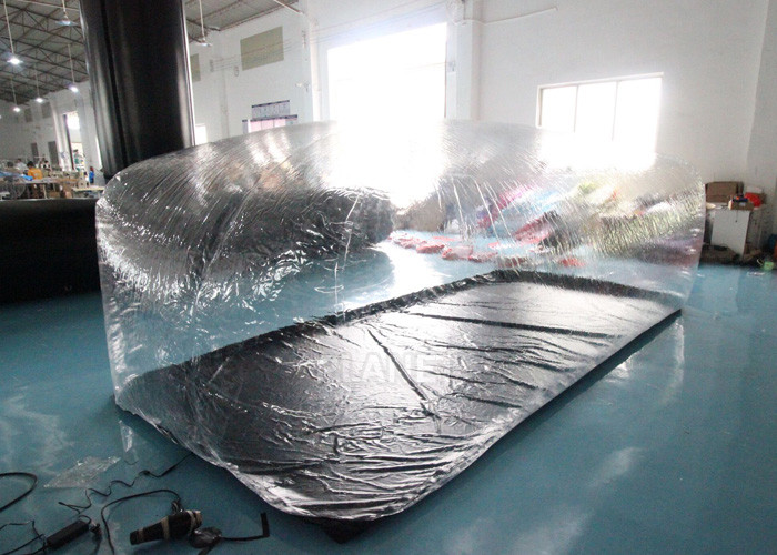 Portable 0.2mm Transparent PVC Inflatable Car Cover Indoor