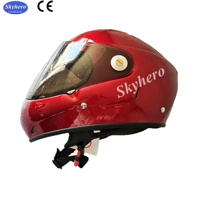 Black colour Full face Paragliding helmet GD-F Hang gliding helmet EN966 certificated
