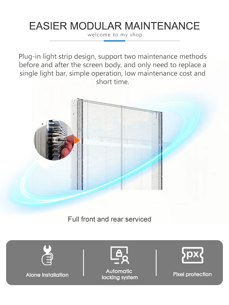 P3.9 - 7.8mm Transparent LED Display Indoor Video Wall Processor