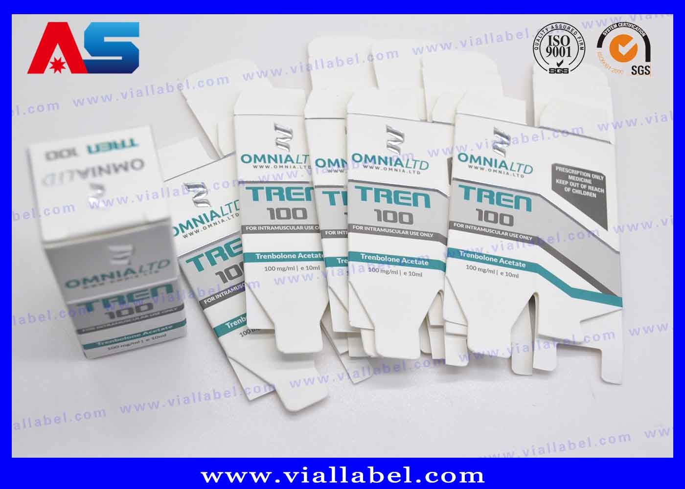 Glossy / Matt Bio Custom 10mL Vial Box Cardboard Moving Boxes For Lab Test boxes for vials