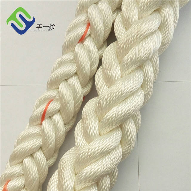 Mooring Nylon Mooring Line 48mmx220m Hawser 8 Strand Braided Yacht Rope