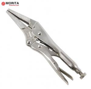 China Long Nose Locking Pliers Chrome Vanadium Steel 5, 6, 9 A Secure Grip In Narrow And Hard-To-Reach Areas on sale