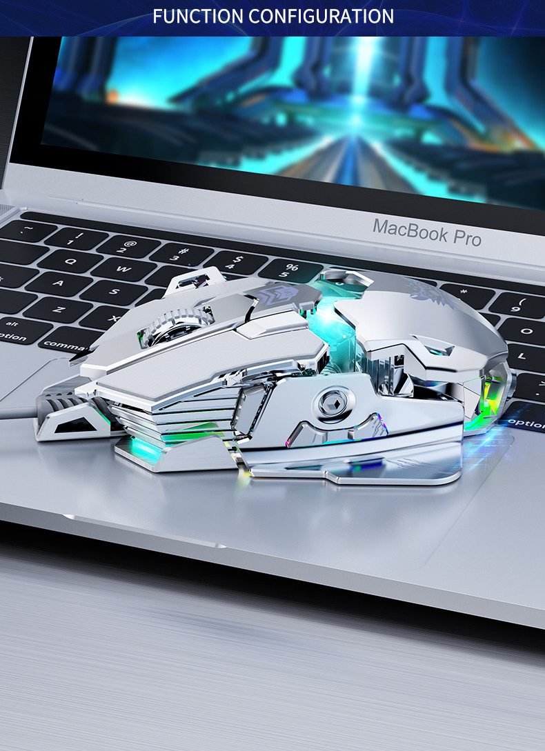 Wired 3200DPI 50uA CW901 Ergonomic Gaming Mouse With Backlight