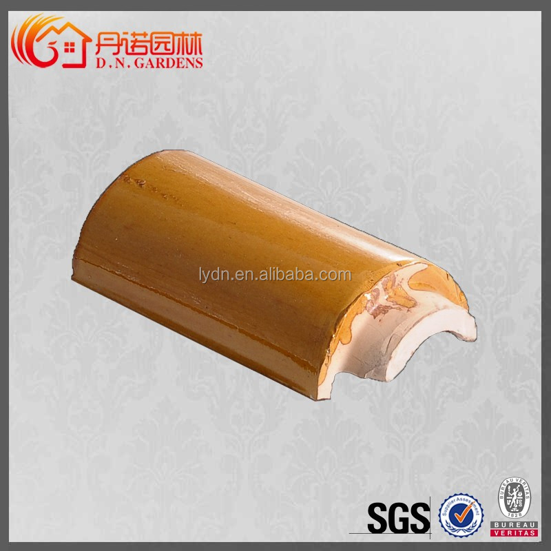 180*180 Chinese Temple Arch Gate Retro Style Faux Ceramic Clay Roof Tiles for Concrete Structure