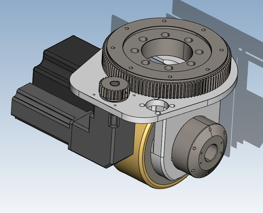 Steerable Low Voltage BLDC AC Motor Drive Wheel With Servo Traction Motor 48V 1000W