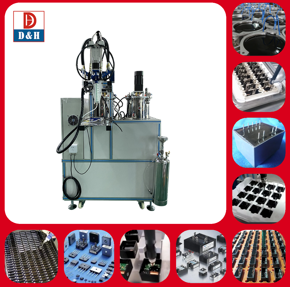 2K Silicone Epoxies PU AB Resin Mixing And Dispensing Machine Wood Packaging Material