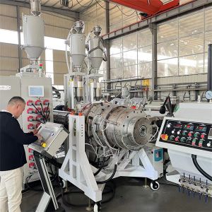 Full-automatic PE Pipe Extrusion Line Made In Motor for Automatic Grade