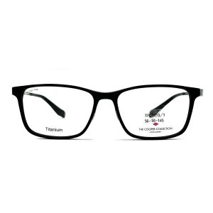 TPC3410 Unisex Square Titanium Optical Frame with 145mm Temple Length