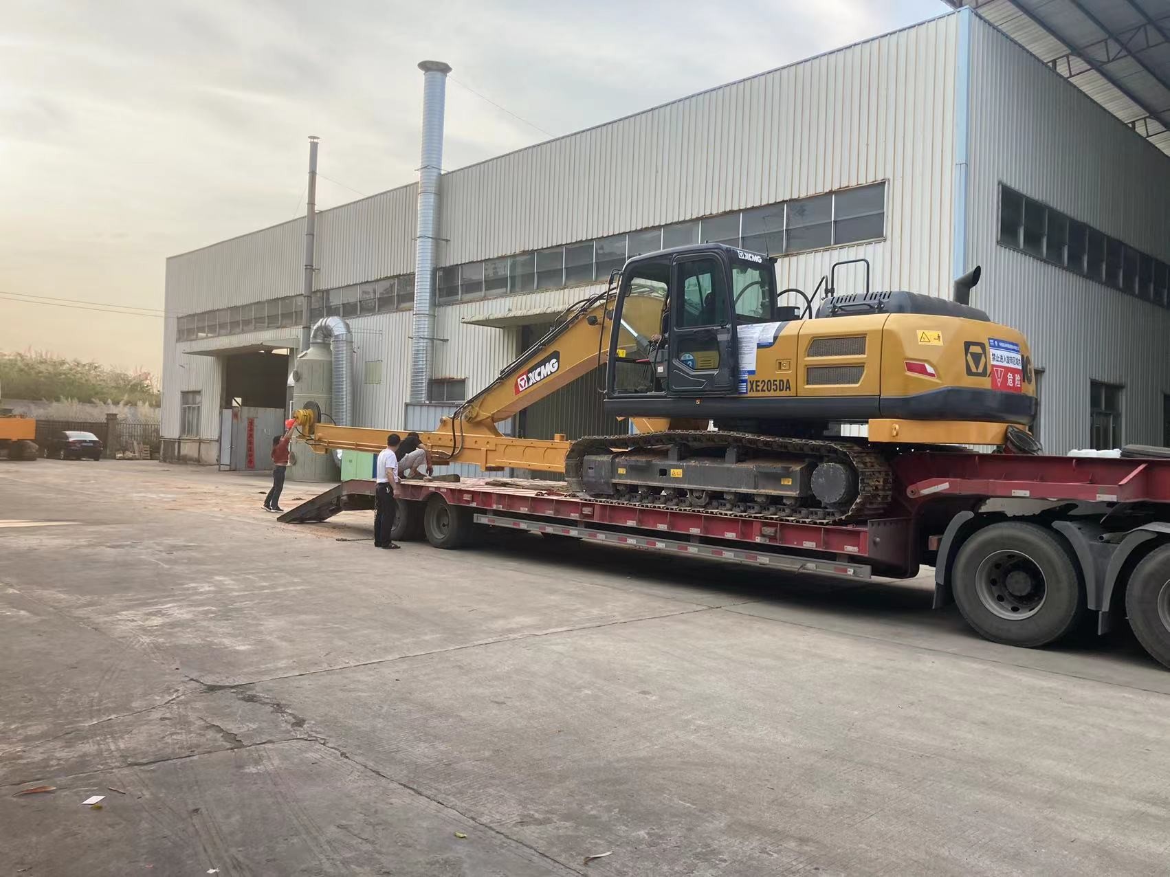 Practical 14m Telescopic Excavator Arm , Hitatchi ZX200 Construction Equipment Boom