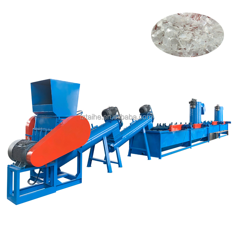 Motor-Driven Waste Plastic Crushing Washing Line Recycling Machine For PP PE Film