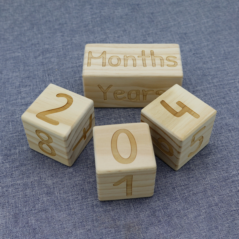 Wooden Perpetual Calendar Block