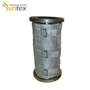 Customized Reusable Fiberglass Thermal Insulation Fabric Cover Removable Insulation Jacket
