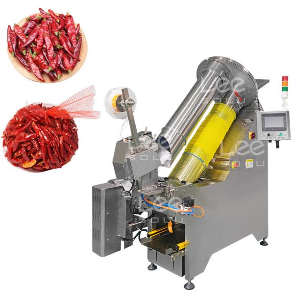 Dry Red Pepper Fruit And Vegetable Packaging Machine Net Bag Packaging