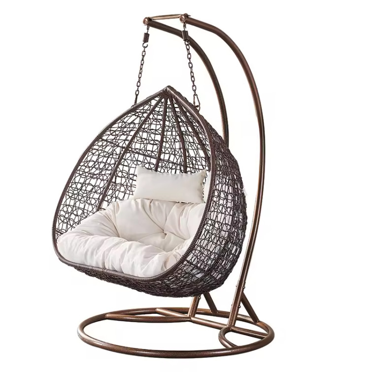 CE BSCI Outdoor Indoor Garden Patio Swing Chair 3 Seater For Hotel And Garden