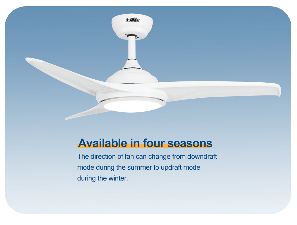 42 Inches Small Fancy LED Ceiling Fan Light in White Color from 1stshine with 2-
