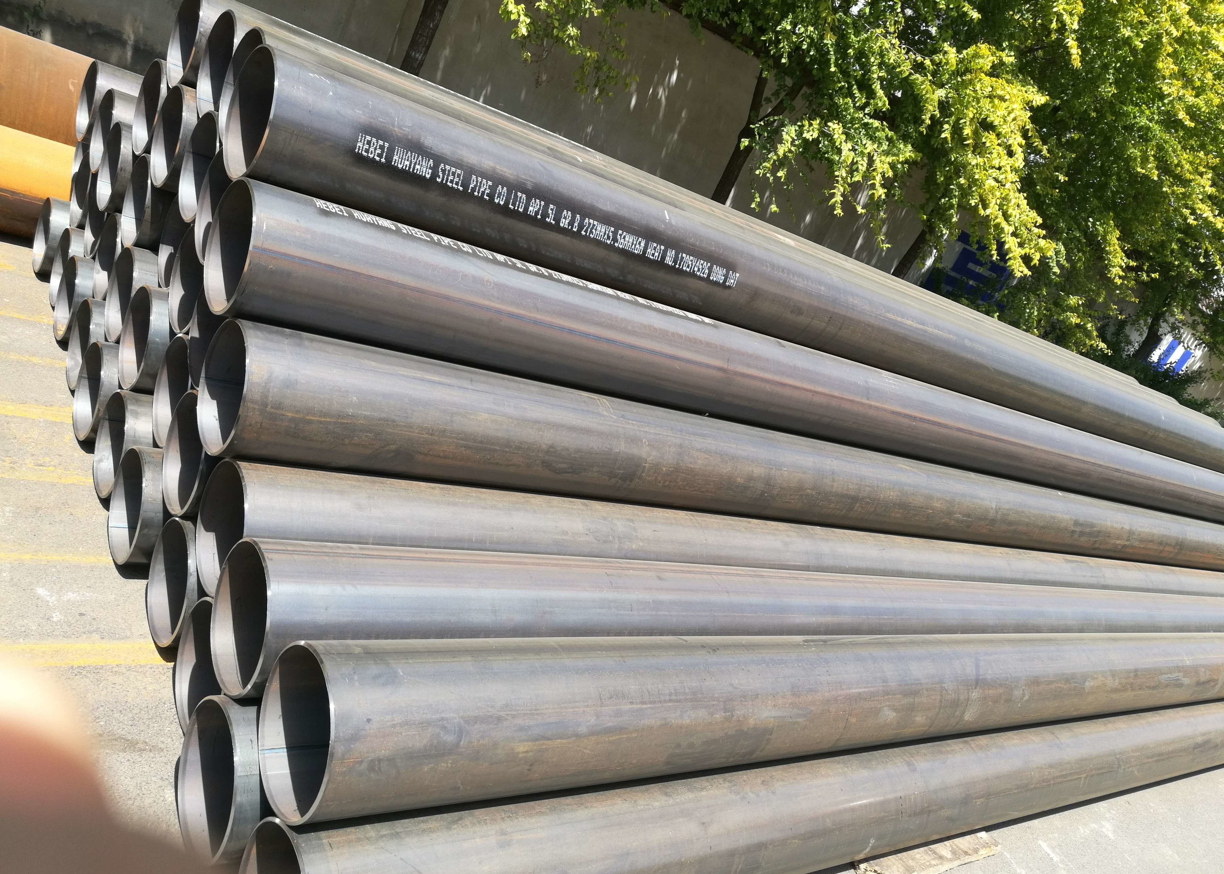 ASTM 53 EN10217 DIN 2458 EN10219 S355J2H CS ERW Pipe