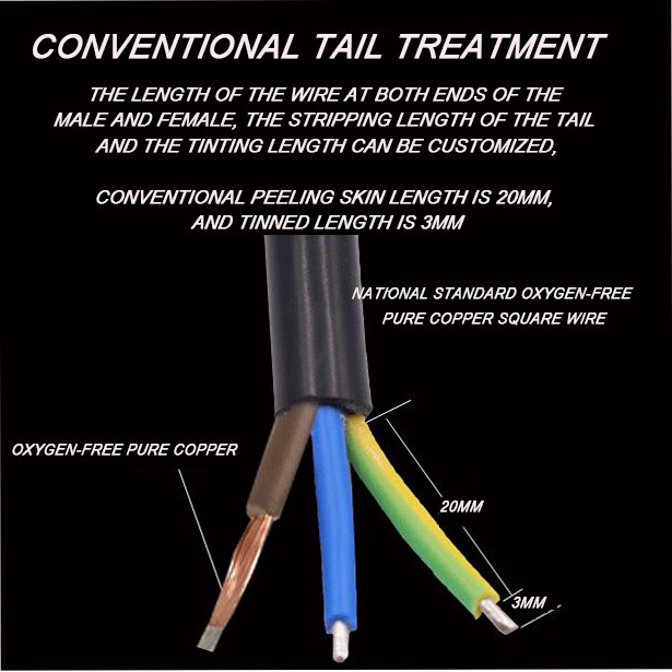PVC IP65 Waterproof Wire Harness Male To Female Connector For Street Light