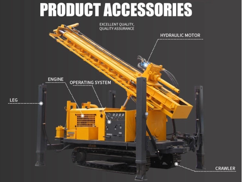 ST 200 Crawler Mounted Drill Rig With 76mm Drilling Rods For Rocky Area Drilling