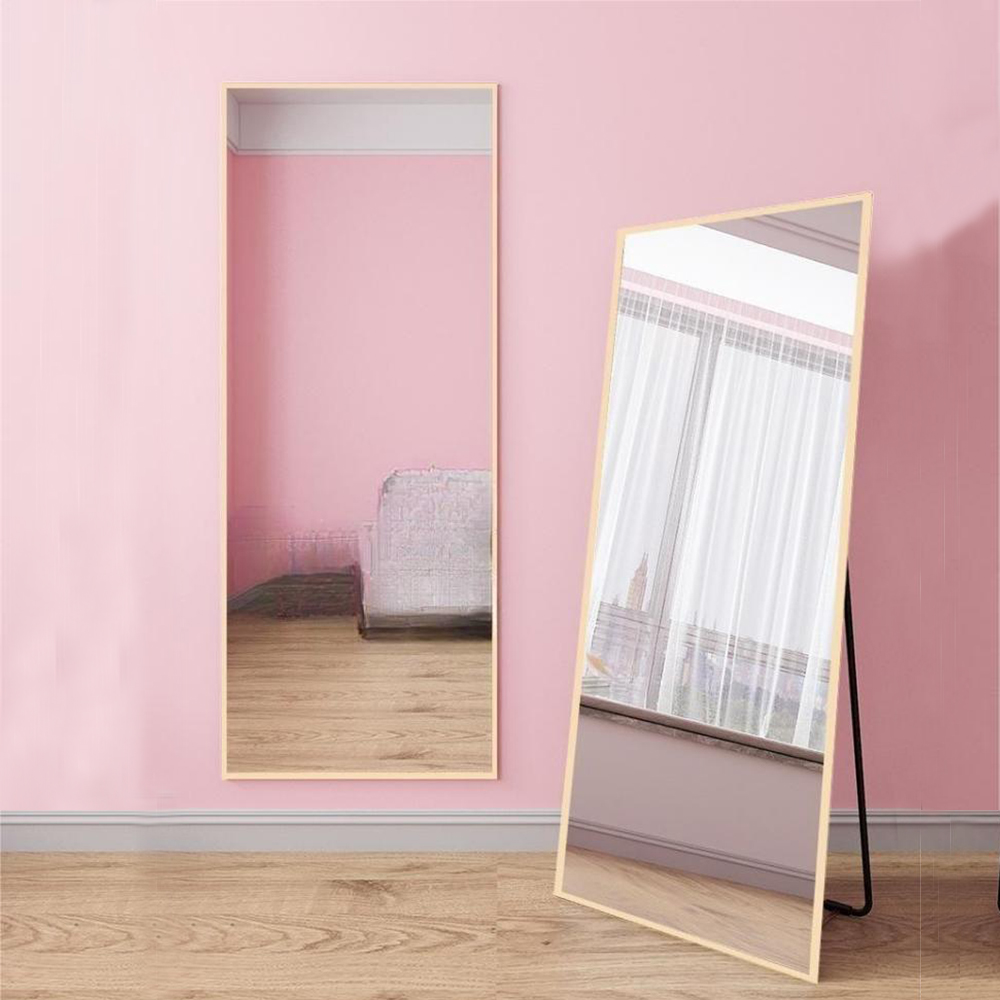 Glass Sticker Full Length Silver Shower Nordic Wall Art for Bathroom Toilet Salon Mirror