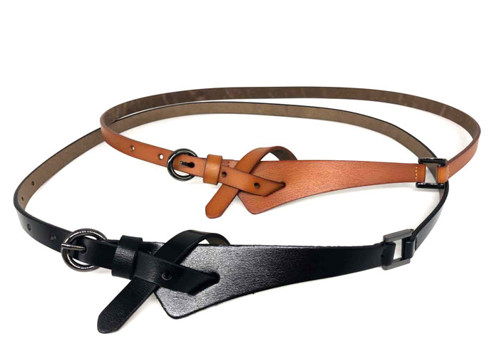 Cow Hide 1.3cm Womens Genuine Leather Belt For Dress