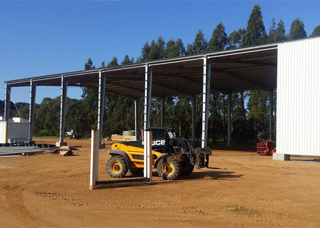 Fast Build Steel Structure Warehouse Shed Galvanized Light Steel Frame
