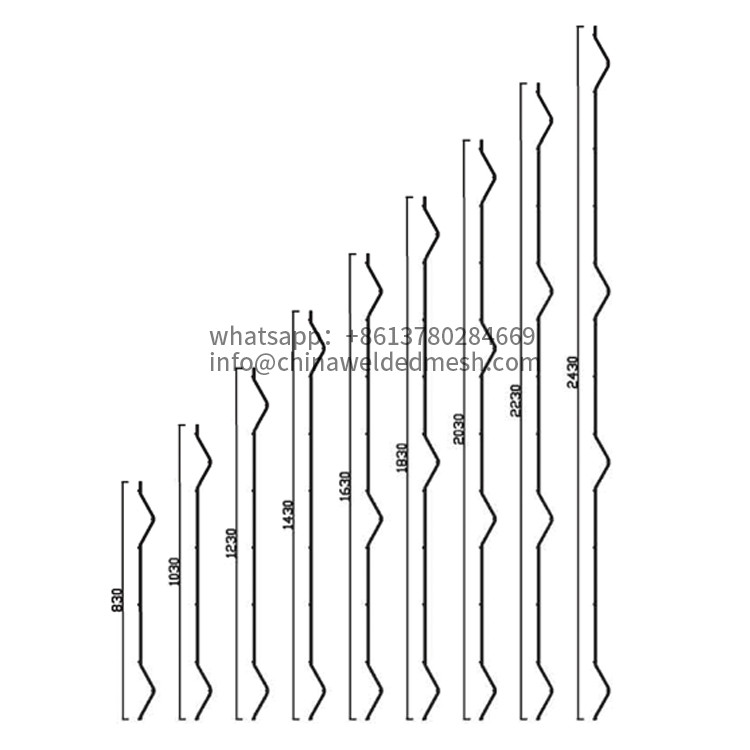 1.5m High V Mesh Security Fence With Posts And Clips