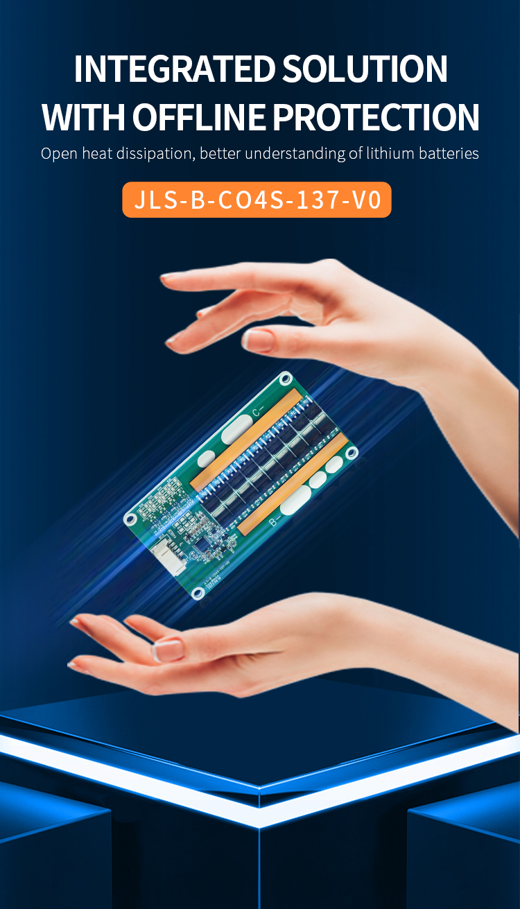 KLS LiFePO4 16S 200A BMS & 250A 18650 Lithium Battery Protection Board: Ideal for Electrical Tools, UPS, and Solar Panels