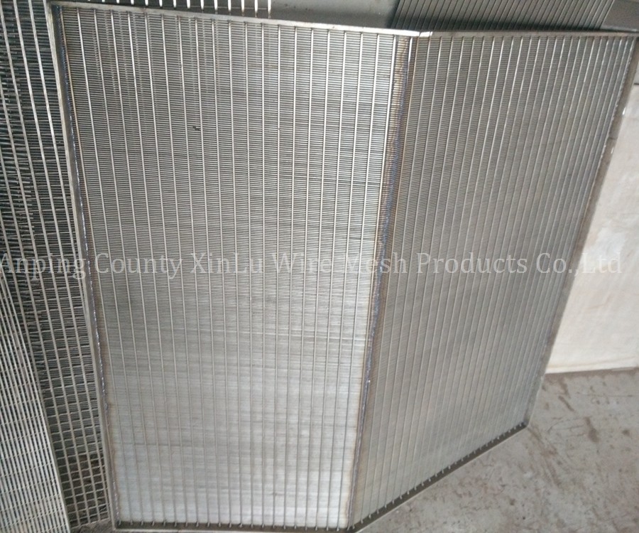 High Mechanical Strength Wedge Wire Johnson Screen Panel Sieve Bend Screening for Pulp and Paper Industry