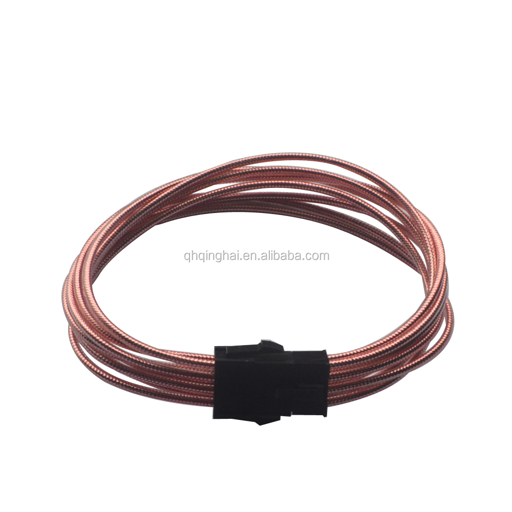 Single Sleeved 8 (4+4) Pin CPU Computer Usb Electric Wire Phone Charger Electric Extension Copper Steel Mobile Charger