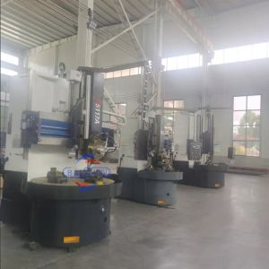Single Column Cnc Vertical Lathe With High Precision Cast Iron Metal Cutting