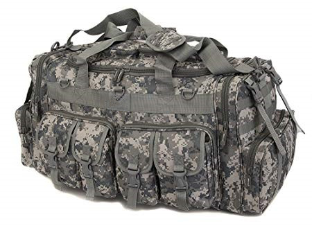 Large Men'S Tactical Shoulder Bag , 30" Inch Molle Duffle Bag Camo Style
