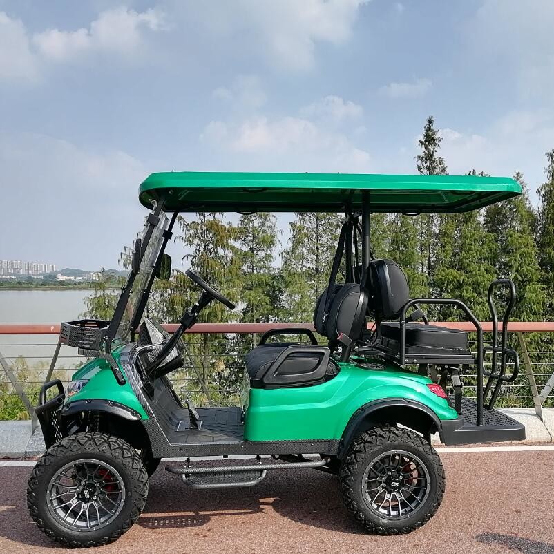 OEM ODM Electric Smart Golf Cart 10 Inch Screen 4 Seater Lifted
