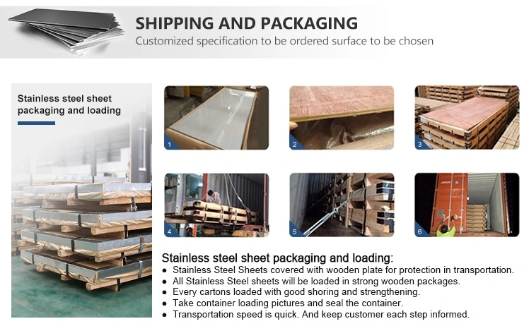 1.2mm 1.5mm 2.0mm Thickness ASME ASTM 304 316L Stainless Steel Sheet Plate