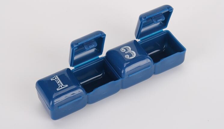 Portable Creative style foldable travel plastic cup with pill case, Random color creative travel cup with pill case for