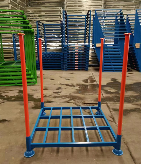China Supplier Stable Flexible Material Handling Fully Welded Nestainer Storage Rack Truck Tire Stacking Racks
